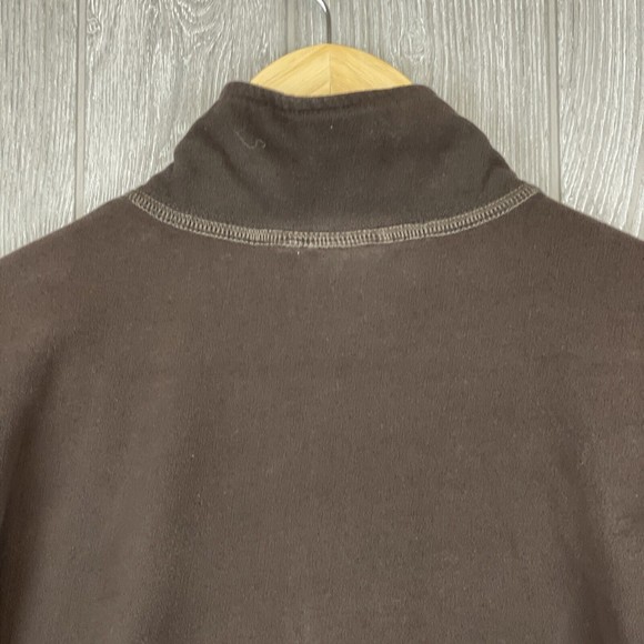 THE NORTH FACE Brown TKA100 Light Fleece Jacket Quarter Zip Front Mens Sz Large‎ - Picture 6 of 7